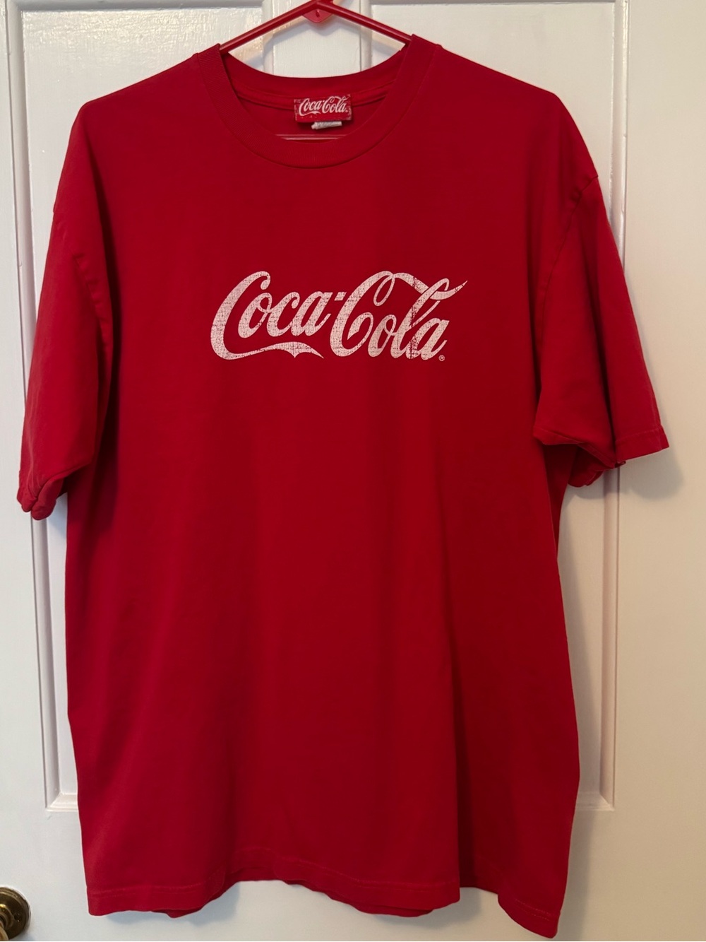 Coca Cola Red Tee with White Logo - Short Sleeve